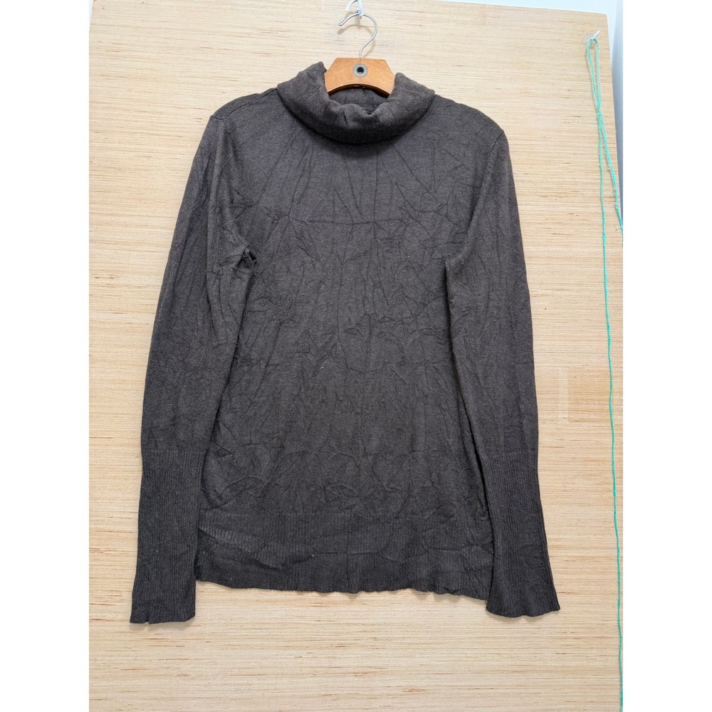 Mossimo Women Brown Turtleneck Long Sleeve Knit Sweater Size Large